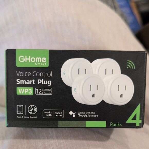GHome Other - GHome Smart Voice Control Smart Plug WP3 4 Pack, NEW